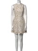 Alice + Olivia Lace Pattern Mini Dress