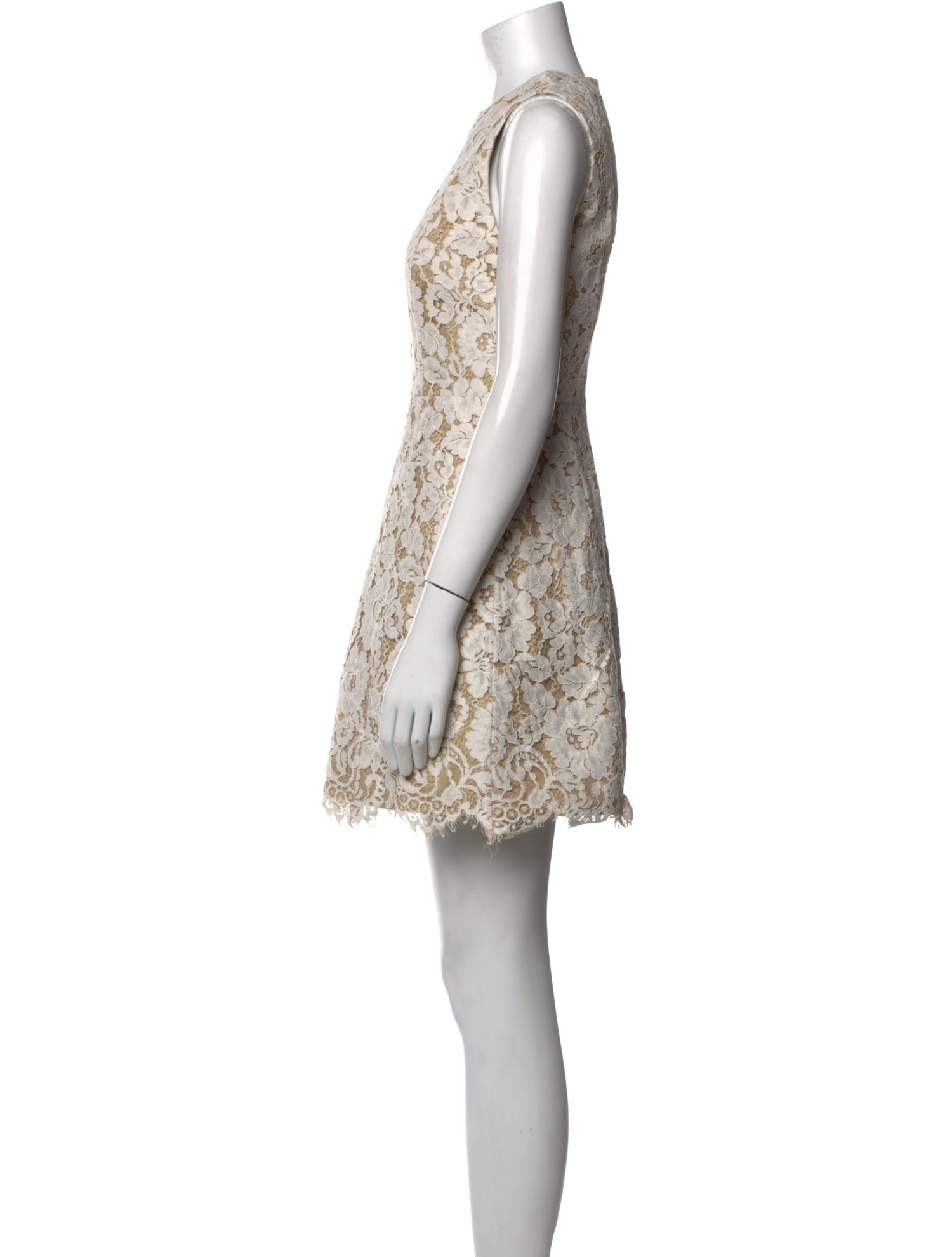 Alice + Olivia Lace Pattern Mini Dress