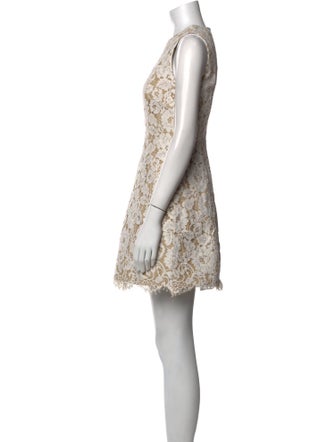 Alice + Olivia Lace Pattern Mini Dress