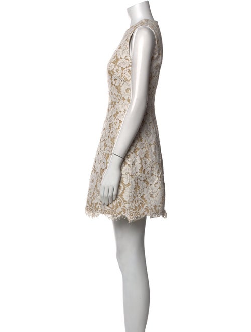 Alice + Olivia Lace Pattern Mini Dress