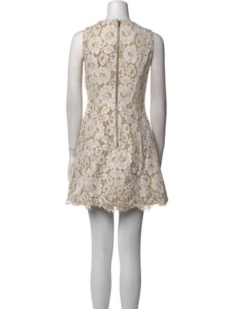 Alice + Olivia Lace Pattern Mini Dress
