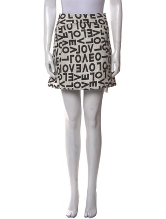 Alice + Olivia Printed Mini Skirt