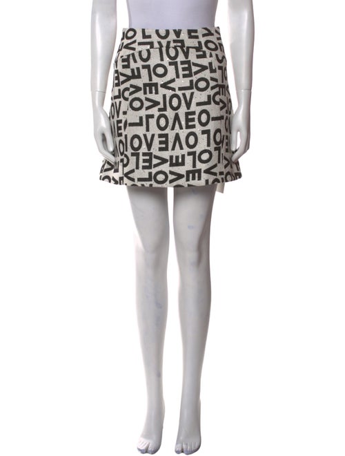 Alice + Olivia Printed Mini Skirt