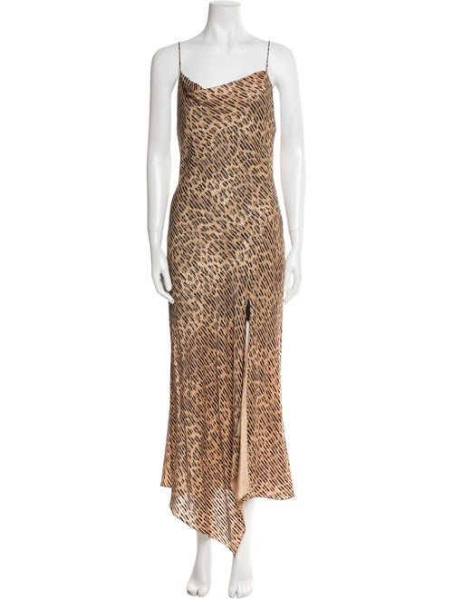 Alice + Olivia Animal Print Long Dress