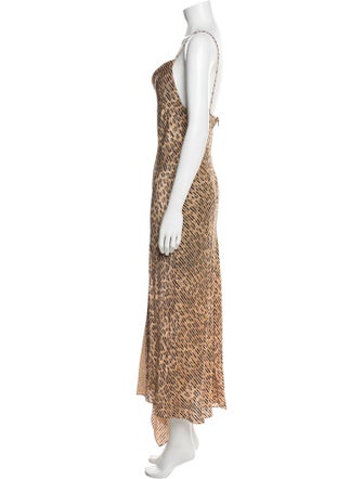 Alice + Olivia Animal Print Long Dress
