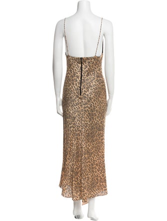 Alice + Olivia Animal Print Long Dress