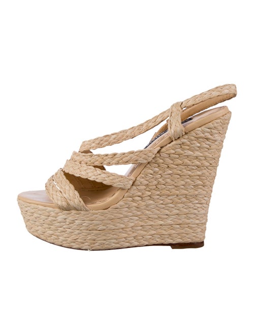 Alice + Olivia Straw Espadrilles