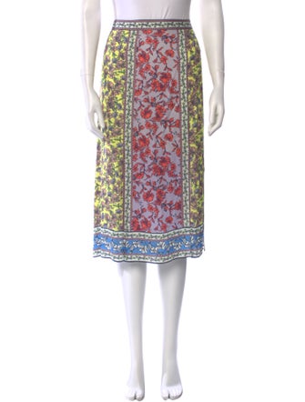 Alice + Olivia Floral Print Knee-Length Skirt