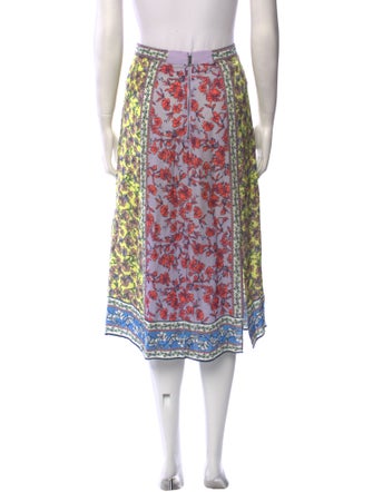 Alice + Olivia Floral Print Knee-Length Skirt