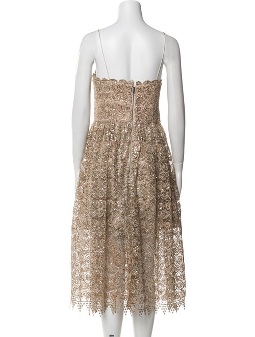 Alice + Olivia Square Neckline Knee-Length Dress