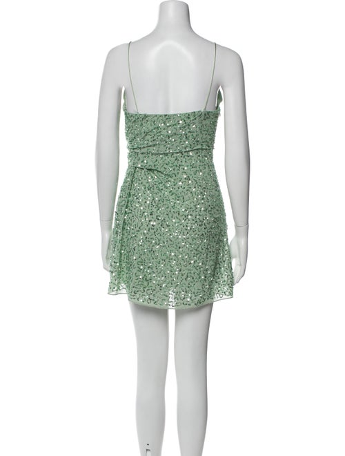 Alice + Olivia V-Neck Mini Dress