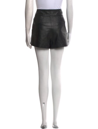 Alice + Olivia Lamb Leather Mini Shorts