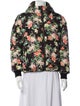 Alice + Olivia Silk Floral Print Down Jacket