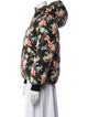 Alice + Olivia Silk Floral Print Down Jacket