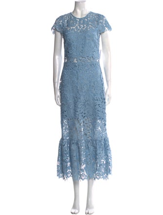 Alice + Olivia Crochet Long Dress