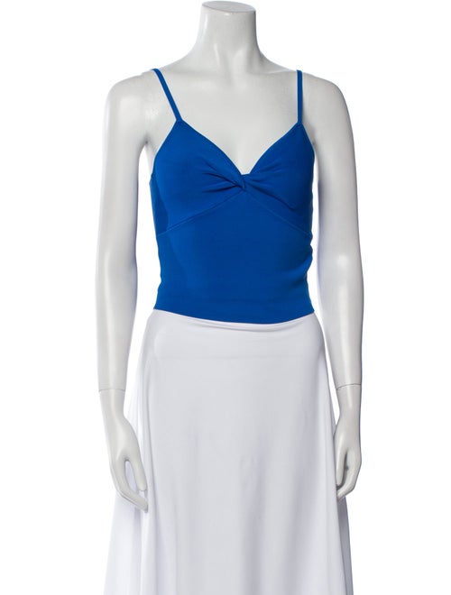 Alice + Olivia V-Neck Sleeveless Crop Top
