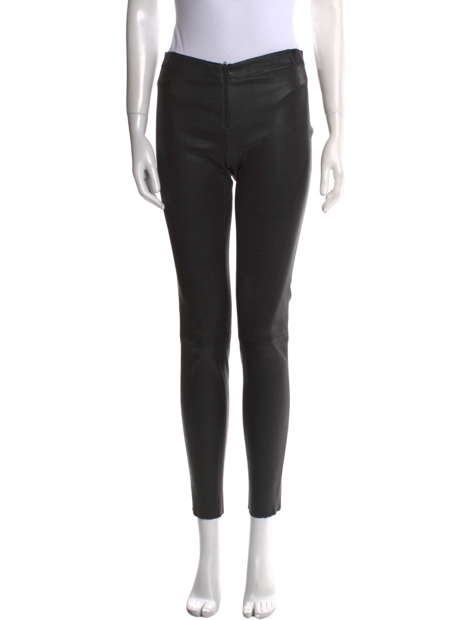 Alice + Olivia Lambskin Skinny Leg Pants