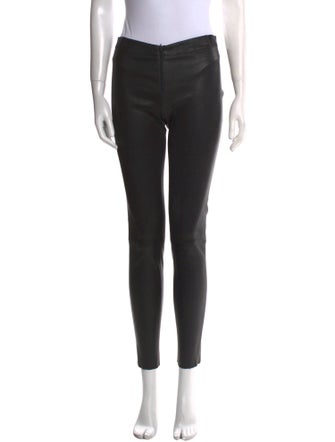 Alice + Olivia Lambskin Skinny Leg Pants