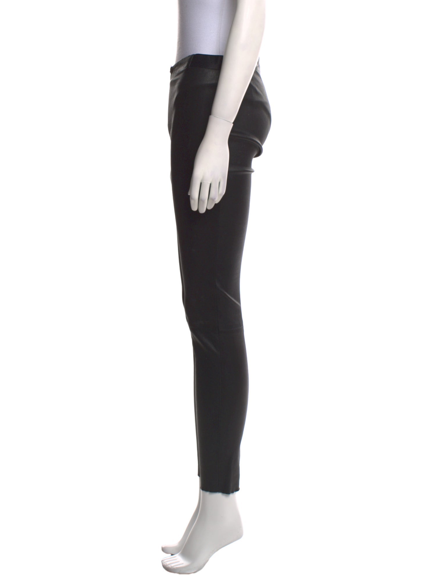 Alice + Olivia Lambskin Skinny Leg Pants