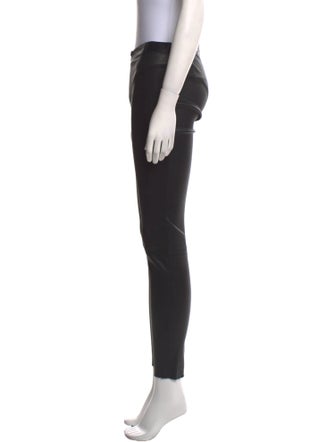Alice + Olivia Lambskin Skinny Leg Pants