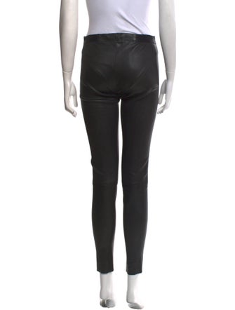Alice + Olivia Lambskin Skinny Leg Pants