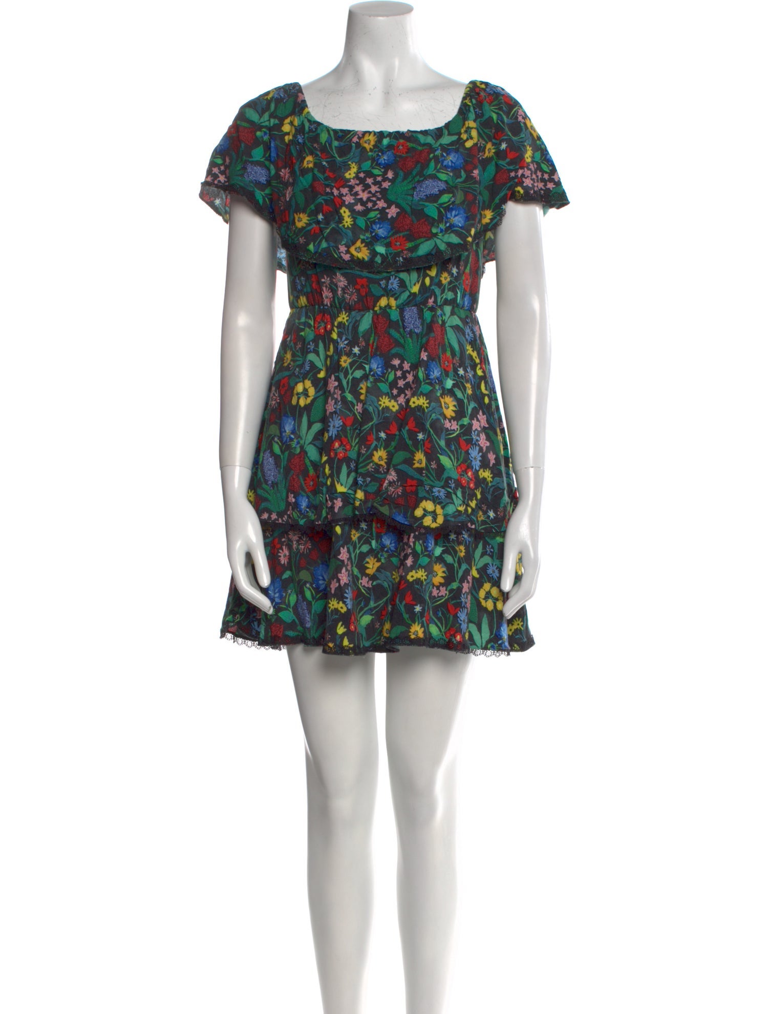 Alice + Olivia Floral Print Mini Dress