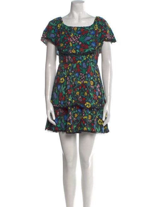 Alice + Olivia Floral Print Mini Dress