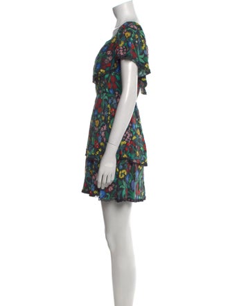 Alice + Olivia Floral Print Mini Dress