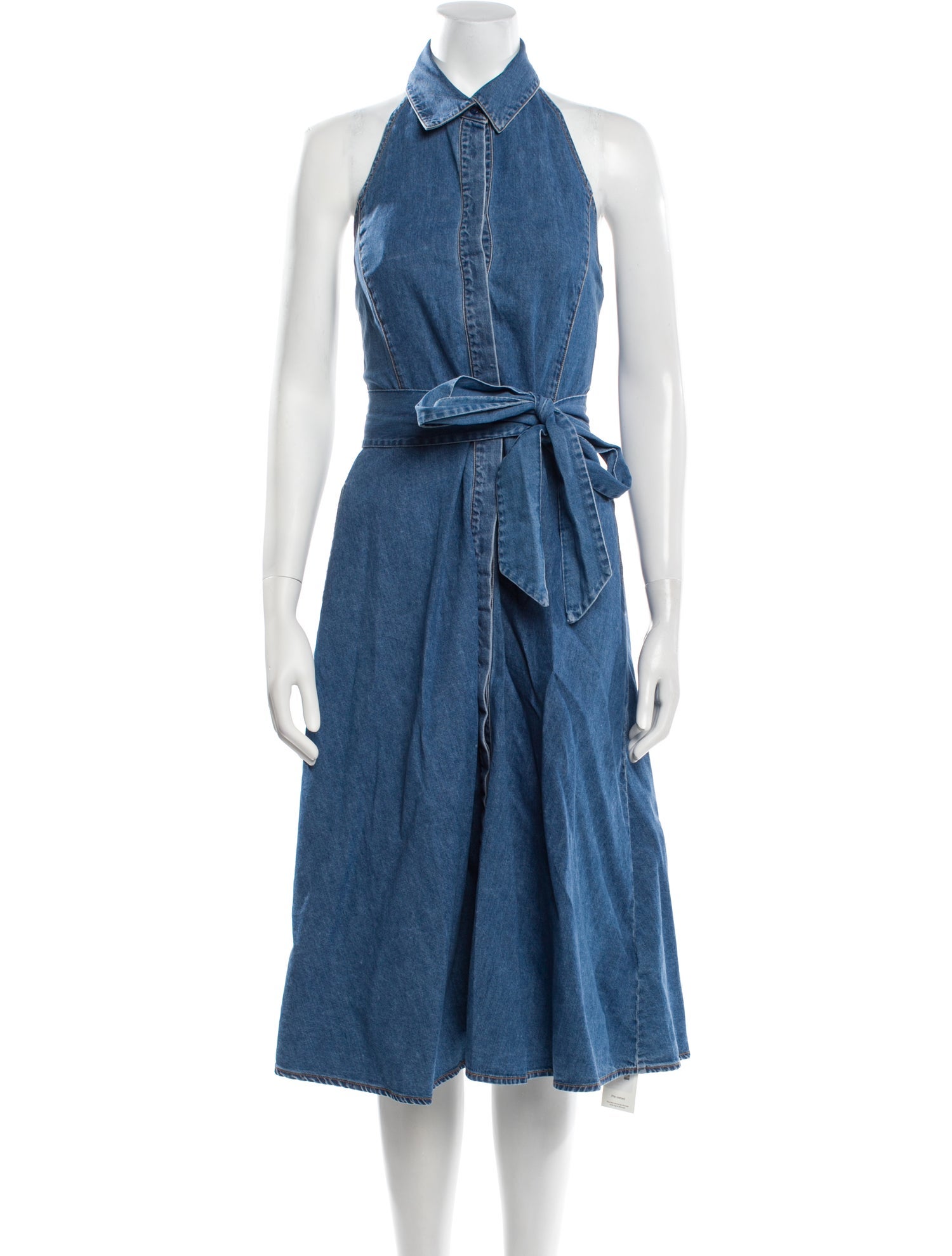 Alice + Olivia Halterneck Midi Length Dress