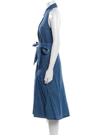 Alice + Olivia Halterneck Midi Length Dress