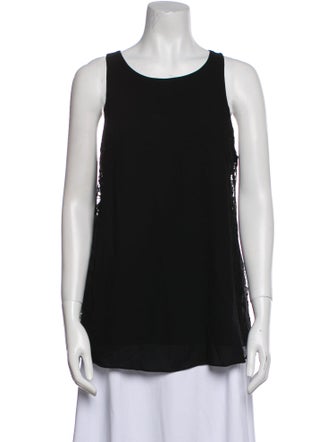 Alice + Olivia Scoop Neck Sleeveless Top