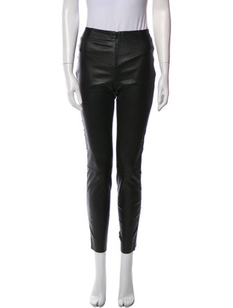 Alice + Olivia Leather Skinny Leg Pants