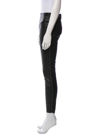 Alice + Olivia Leather Skinny Leg Pants