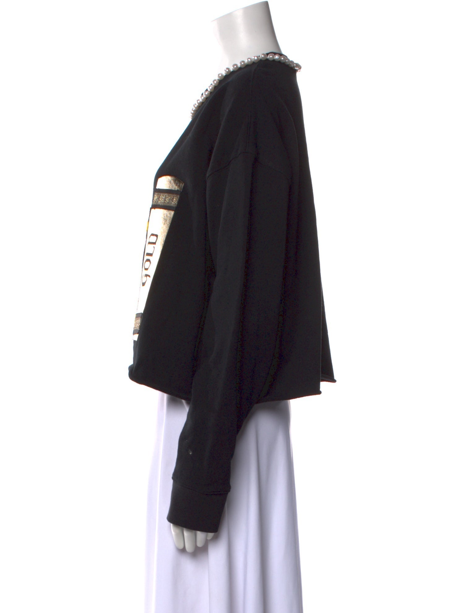 Alice + Olivia Graphic Print Crew Neck Sweatshirt