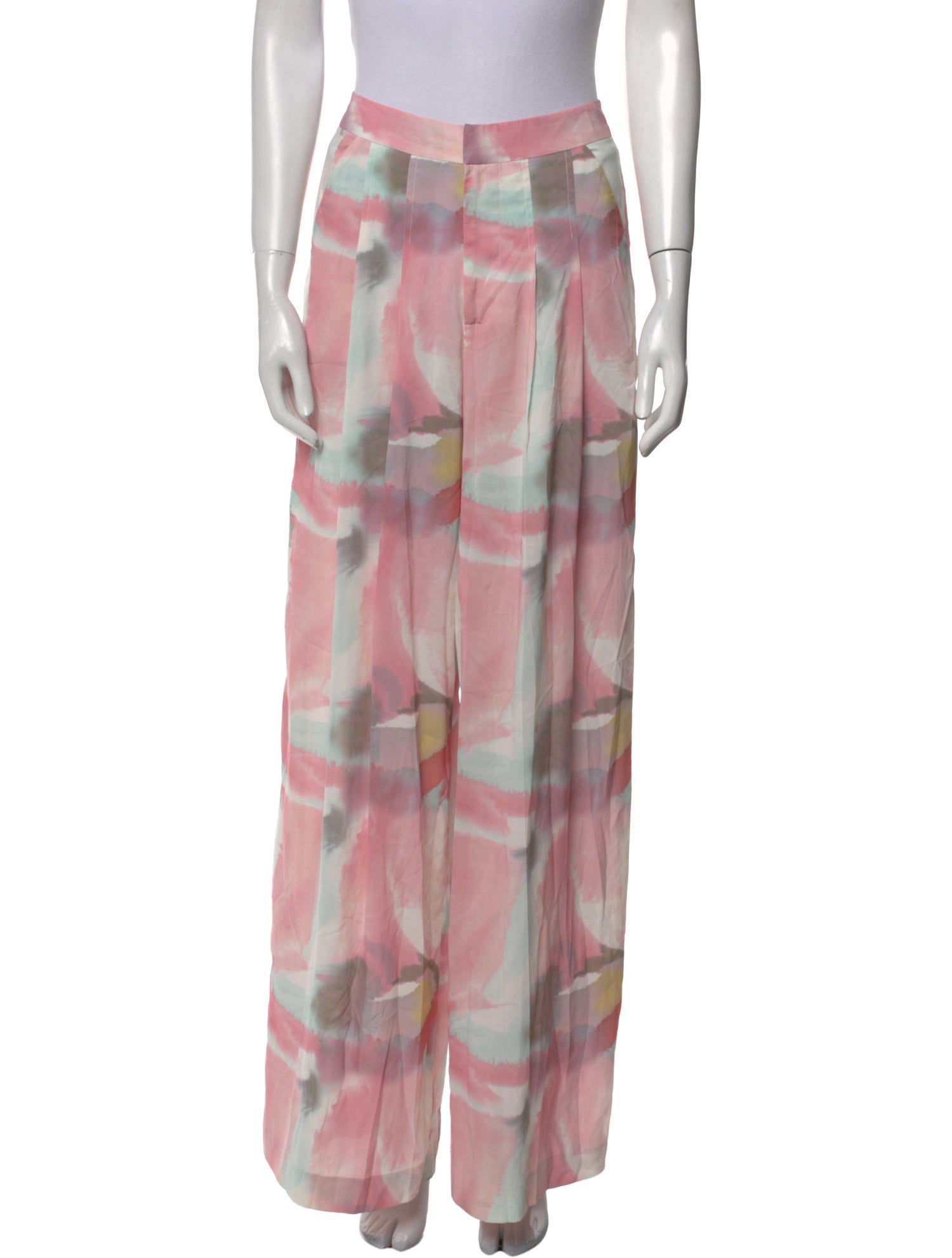 Alice + Olivia Tie-Dye Print Wide Leg Pants