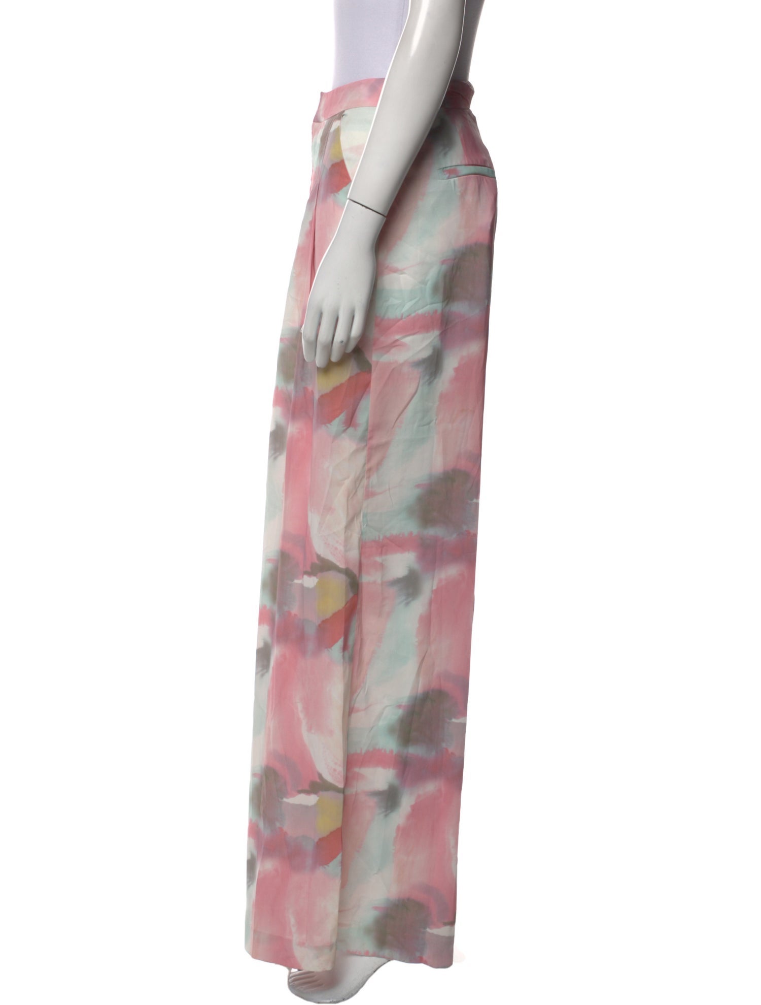 Alice + Olivia Tie-Dye Print Wide Leg Pants