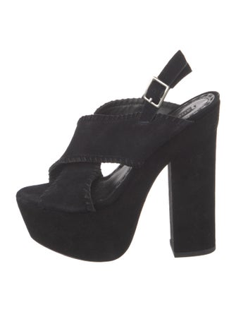 Alice + Olivia Suede Slingback Pumps