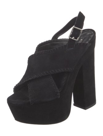 Alice + Olivia Suede Slingback Pumps