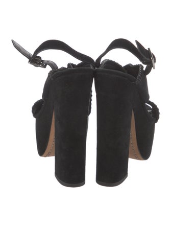 Alice + Olivia Suede Slingback Pumps