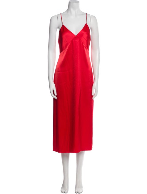 Alice + Olivia V-Neck Midi Length Dress
