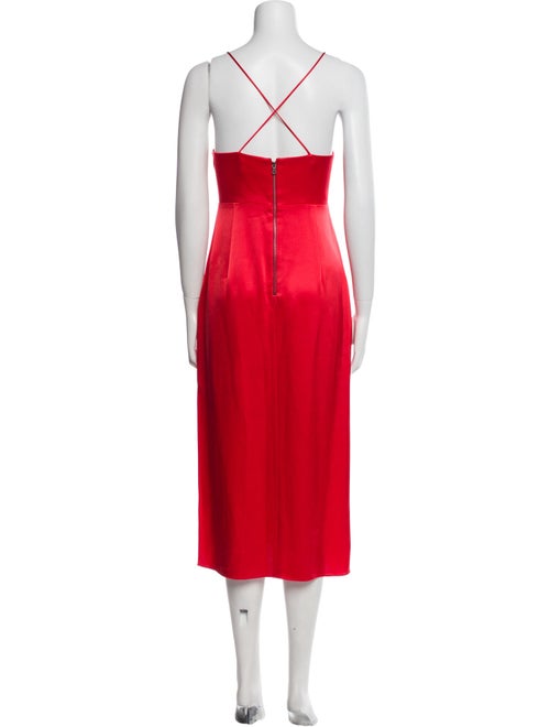 Alice + Olivia V-Neck Midi Length Dress