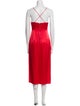 Alice + Olivia V-Neck Midi Length Dress