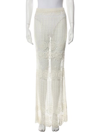 Alice + Olivia Lace Pattern Long Skirt