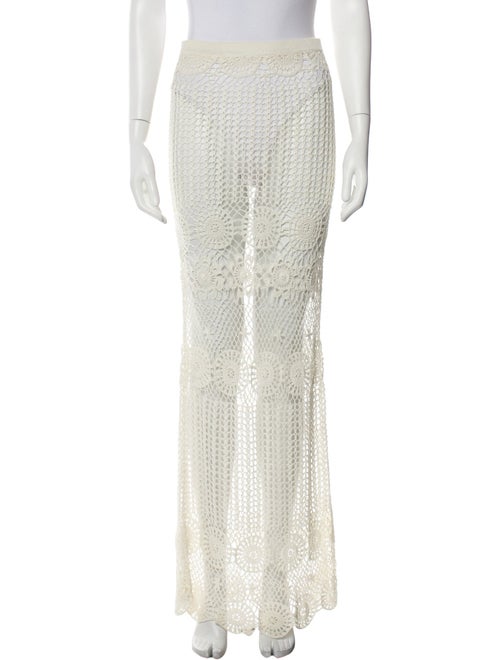 Alice + Olivia Lace Pattern Long Skirt