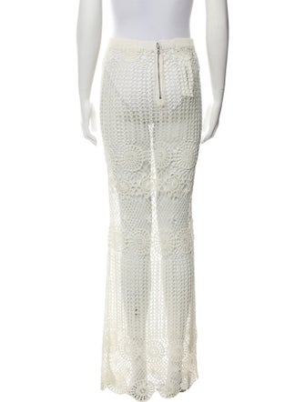 Alice + Olivia Lace Pattern Long Skirt