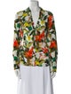 Alice + Olivia Silk Floral Print Blouse