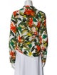 Alice + Olivia Silk Floral Print Blouse