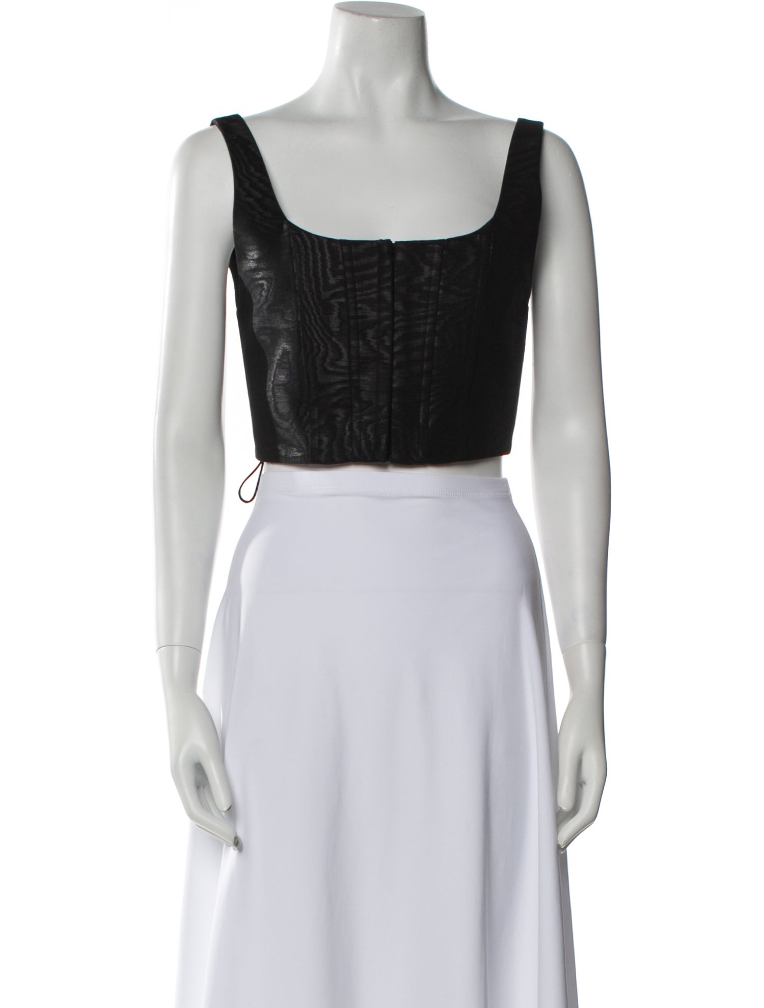 Alice + Olivia Square Neckline Sleeveless Crop Top