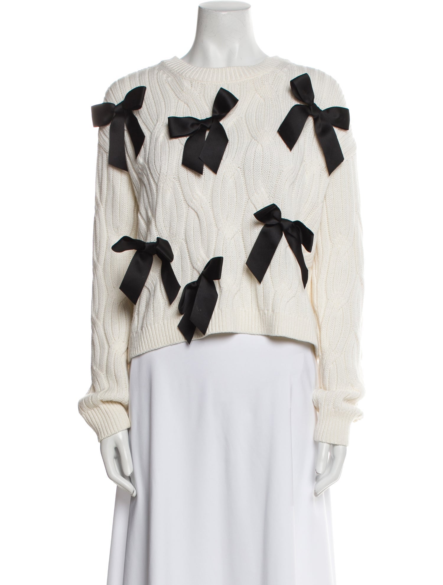 Alice + Olivia Printed Bateau Neckline Sweater