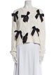 Alice + Olivia Printed Bateau Neckline Sweater